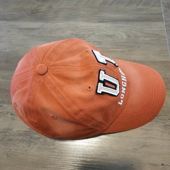 Vintage University Texas Longhorns Strapback Hat Cap Orange Y2K UT NCAA Retro - Picture 5 of 7